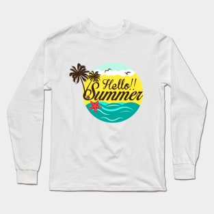 Hello Summer Long Sleeve T-Shirt